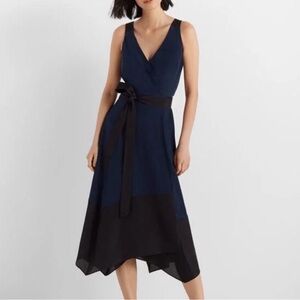 Elegant Navy and Black wrap Dress
From Club Monaco